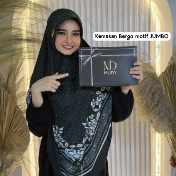 Jilbab instan daily hijab bergo JUMBO motif Mudymudy - Image 10