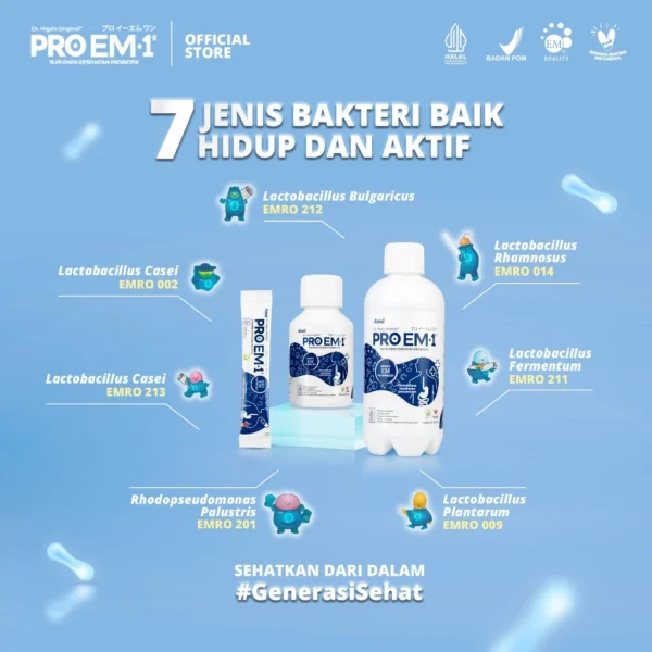 Probiotik Anak| Dewasa| PROEM1 90ml |Bakteri baik |Memelihara Kesehatan Pencernaan |Zero Sugar - Image 5