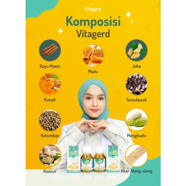 Madu Vitagerd Herbal 100% Original Untuk Menjaga Kesehatan Pencernaan Asli - Image 3