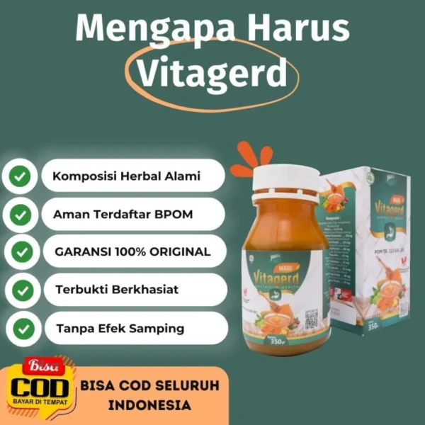 Madu Vitagerd Herbal 100% Original Untuk Menjaga Kesehatan Pencernaan Asli - Image 5