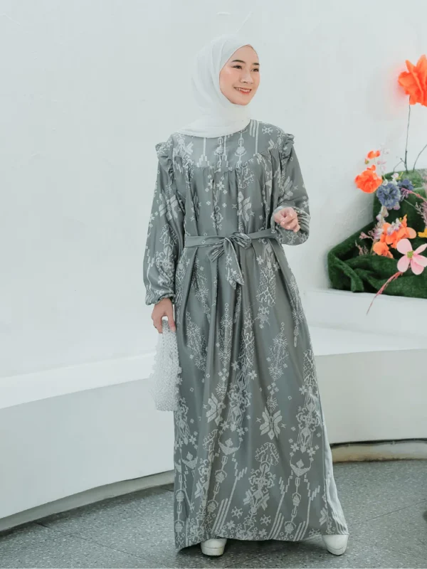 Gamis Dress Muslim Wanita Terbaru Busui Jumbo Size S - 3XL SHIRINZEIN Thalia - Image 3