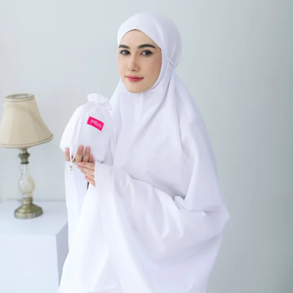 Nelula - Mukena Dewasa Traveling 2in1 Katun Premium Mini Pouch - Image 5