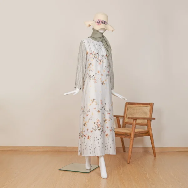 Le Khari Jemma Dress Armany Silk Longdress Busui Size S - XL - Image 4