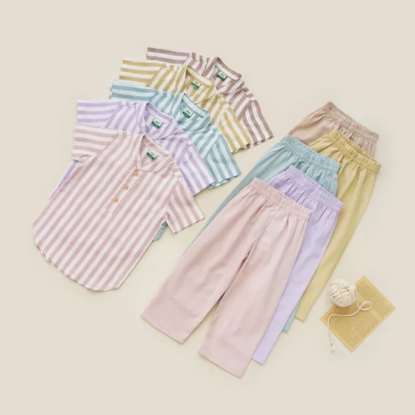 Minicottons Setelan Koko Salur Striped Anak Set 1-12 thn / Kurta Set / Koko Set - Image 3