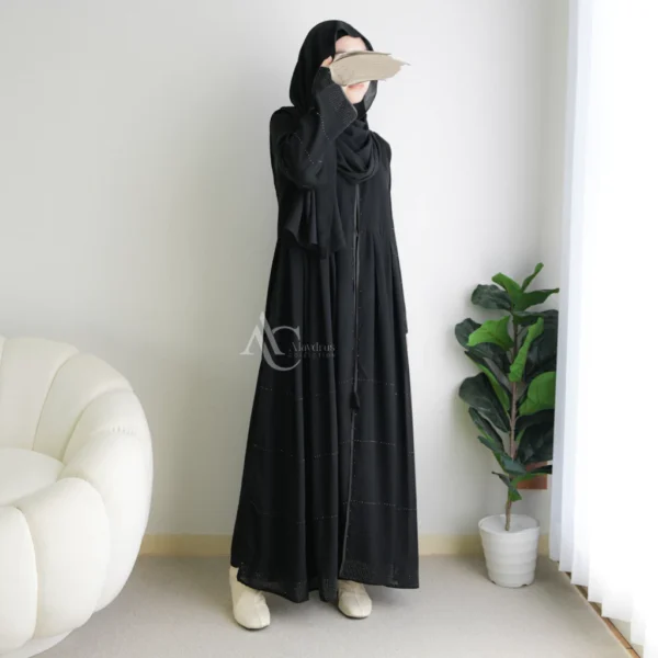 Alaydrus Collection Abaya Hitam Turkey Gamis Muslimah Jubah Umroh Dubai Turkey 857