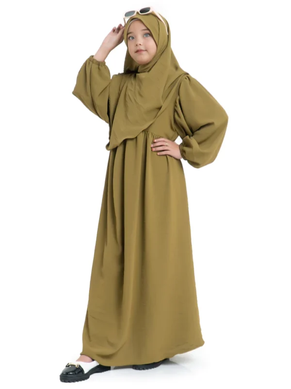 Amie Khayr Official Rumi Set Kids Gamis Anak Perempuan Usia 3Th Sampai 12Th Baju Muslim Lebaran 2025 - Image 5