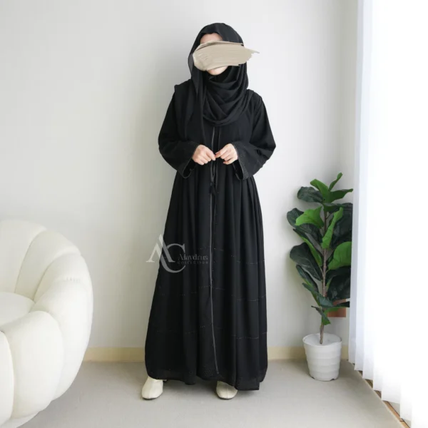 Alaydrus Collection Abaya Hitam Turkey Gamis Muslimah Jubah Umroh Dubai Turkey 857 - Image 4