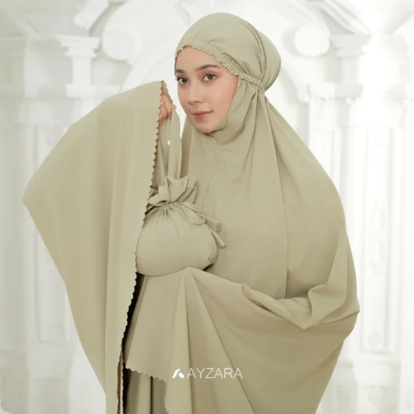 AYZARA - Mukena Dewasa Lite Polos Ataya Series - Image 4