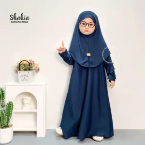 Shahia Servantina – Kyara Gamis Abaya Anak Perempuan Set Jilbab