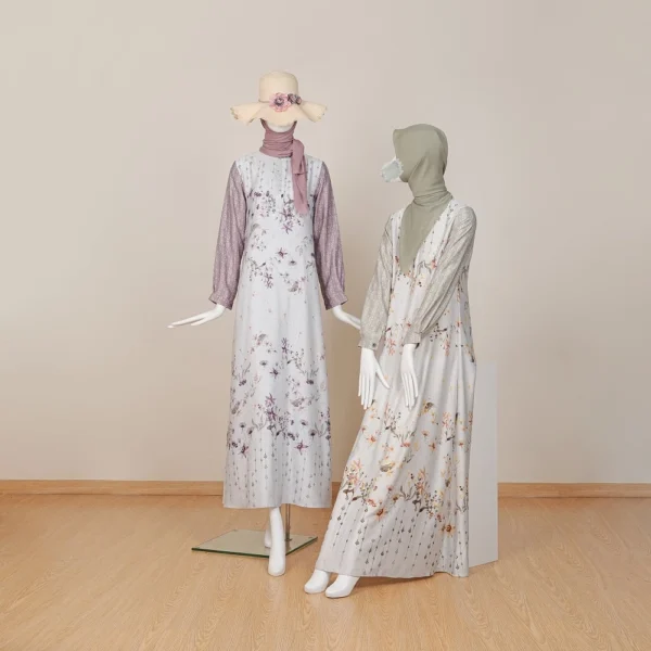 Le Khari Jemma Dress Armany Silk Longdress Busui Size S - XL - Image 7