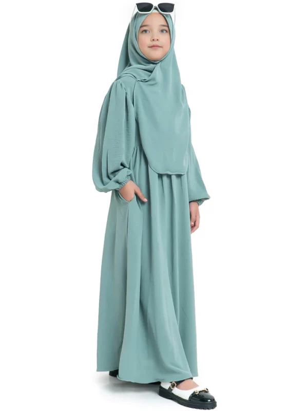 Amie Khayr Official Rumi Set Kids Gamis Anak Perempuan Usia 3Th Sampai 12Th Baju Muslim Lebaran 2025 - Image 7