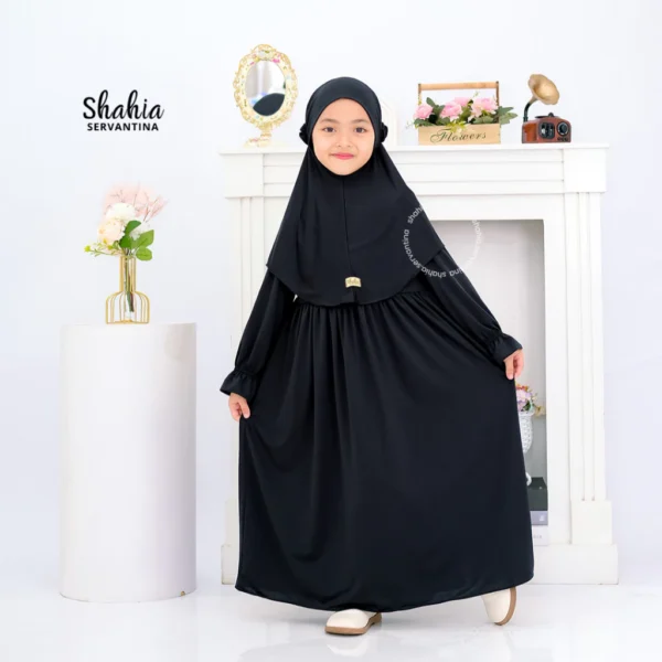 Shahia Servantina - [SATU SET JILBAB] Yara Dress Gamis Anak Perempuan - Image 2