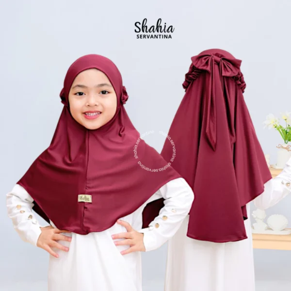 Shahia Servantina - Heidi Jilbab Pita Anak Instan Jersey Hijab Perempuan Muslim - Image 2