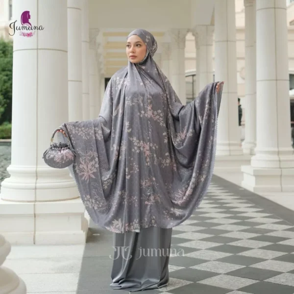 Jumuna - Mukena Dewasa Premium Silk Lasercut Rebecca - Image 2