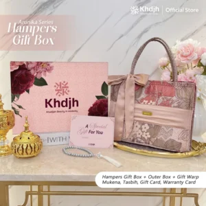 KhadijahLabel Hampers Mukena Set Dewasa Jumbo Arunika Spesial Gift