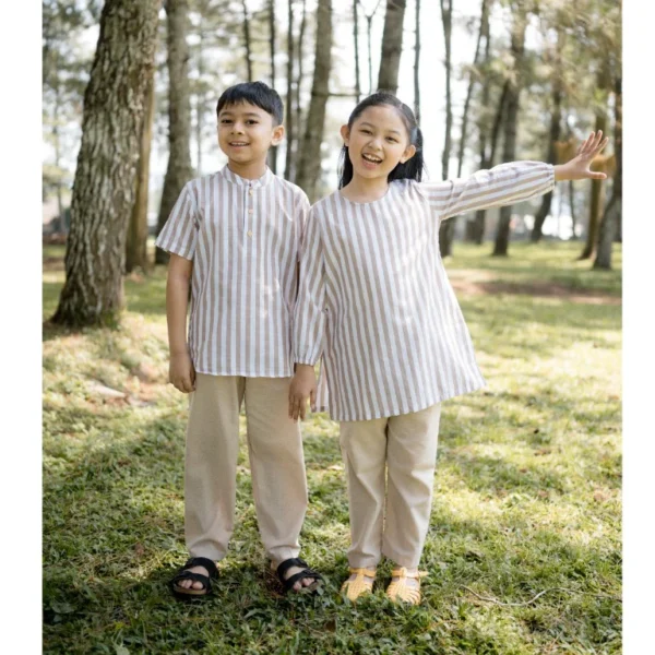 Minicottons Setelan Koko Salur Striped Anak Set 1-12 thn / Kurta Set / Koko Set - Image 10