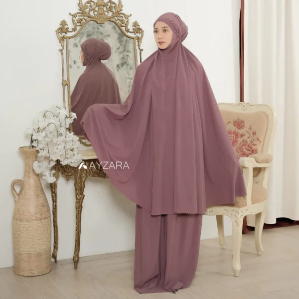 AYZARA - Mukena Dewasa Lite Polos Ataya Series - Image 7