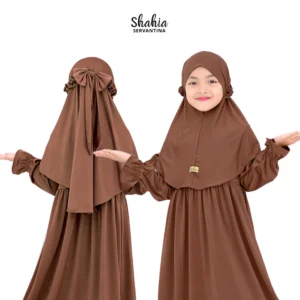 Shahia Servantina – [SATU SET JILBAB] Yara Dress Gamis Anak Perempuan