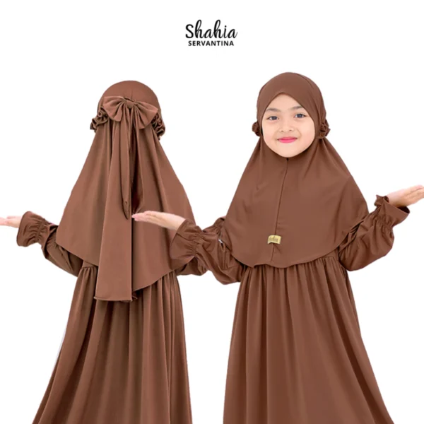 Shahia Servantina - [SATU SET JILBAB] Yara Dress Gamis Anak Perempuan