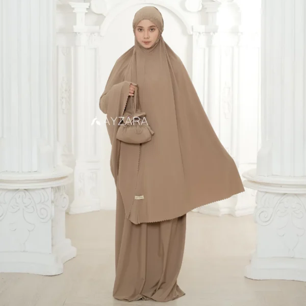 AYZARA - Mukena Dewasa Lite Polos Ataya Series - Image 8