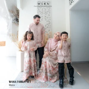 HIRA – Wana Family Set All Varian | Sarimbit Lebaran – Dress Gamis Baju Koko Dewasa Anak Seragaman