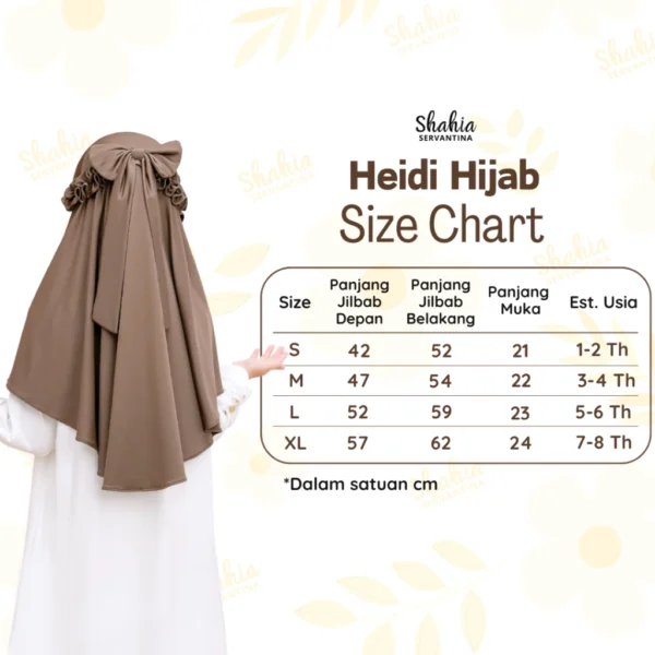 Shahia Servantina - Heidi Jilbab Pita Anak Instan Jersey Hijab Perempuan Muslim - Image 8