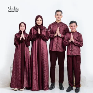 Shahia Servantina – Akasia Famset Sarimbit Lebaran Dress Koko Couple Ayah Ibu dan Anak