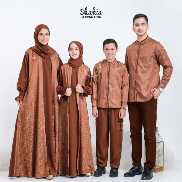 Shahia Servantina - Akasia Famset Sarimbit Lebaran Dress Koko Couple Ayah Ibu dan Anak - Image 6