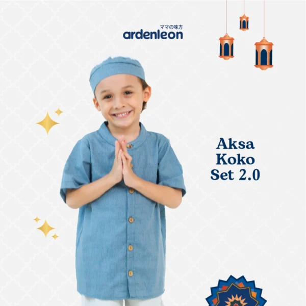 ARDENLEON Setelan Koko Anak Raya Aksa Koko Set - Image 10