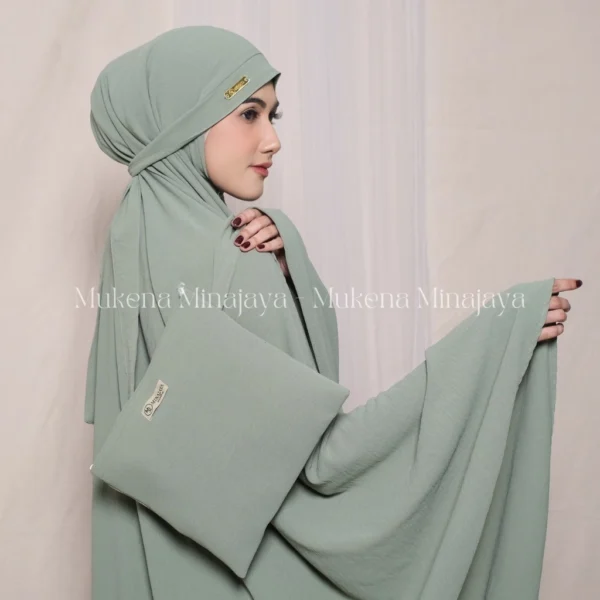 MINAJAYA - Mukena Dewasa Lesty 3in1 Bahan Crinkle Airflow - Image 2