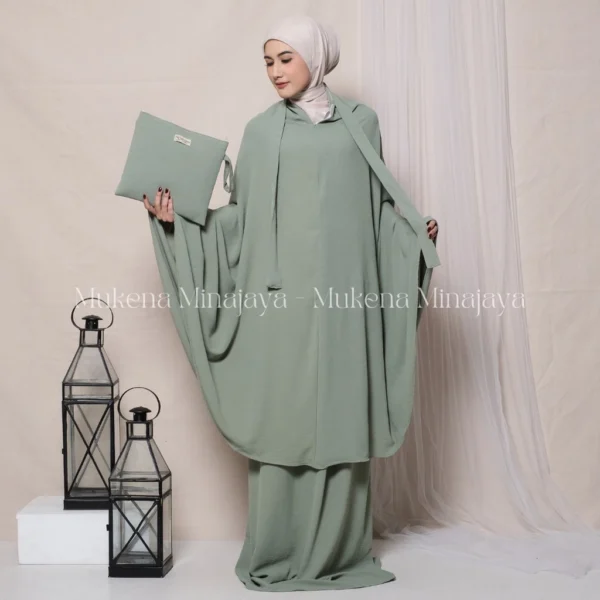 MINAJAYA - Mukena Dewasa Lesty 3in1 Bahan Crinkle Airflow - Image 4