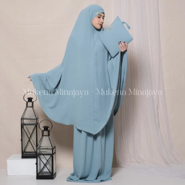 MINAJAYA - Mukena Dewasa Lesty 3in1 Bahan Crinkle Airflow - Image 5