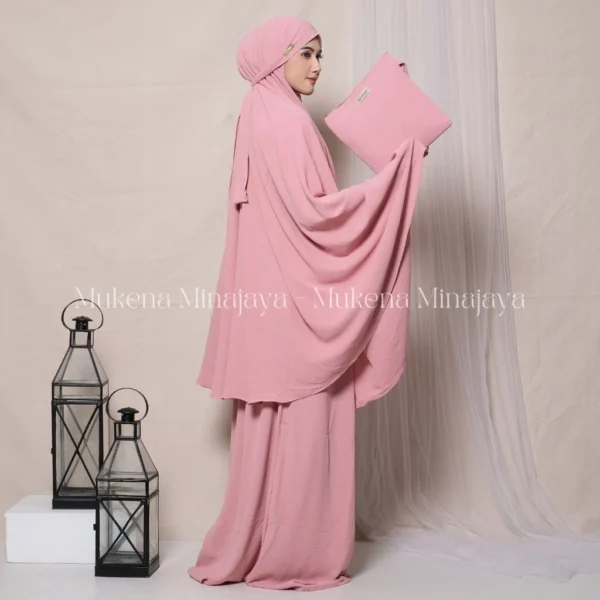 MINAJAYA - Mukena Dewasa Lesty 3in1 Bahan Crinkle Airflow - Image 6