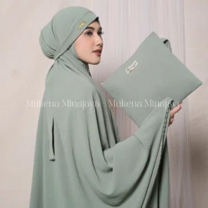 MINAJAYA – Mukena Dewasa Lesty 3in1 Bahan Crinkle Airflow