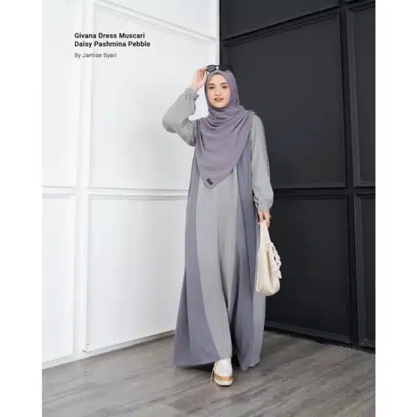 Jamise | Givana Dress New Color - Abaya 2 Warna | Gamis Lebaran - Image 6