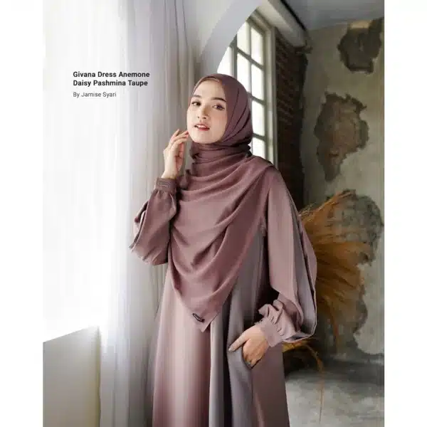 Jamise | Givana Dress New Color - Abaya 2 Warna | Gamis Lebaran - Image 7