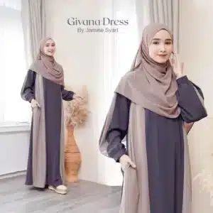 Jamise | Givana Dress New Color – Abaya 2 Warna | Gamis Lebaran