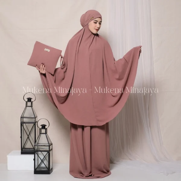 MINAJAYA - Mukena Dewasa Lesty 3in1 Bahan Crinkle Airflow - Image 9