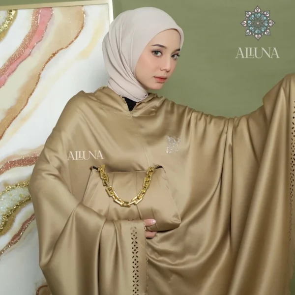 ALLUNA - Mukena Dewasa Silky Daily Lasercut 2in1 Chain Series Aleena - Image 9