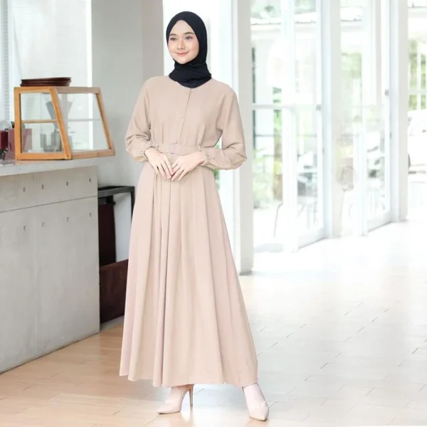 MSR62 CLOTHING - Gamis Monna Dress Sandira Belt Busui Friendly Syar'i Muslimah - Image 7