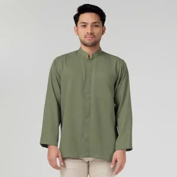 BENHILL Kemeja Koko Pria "Tenun Sultan" Dobby Panjang New Color - Image 2