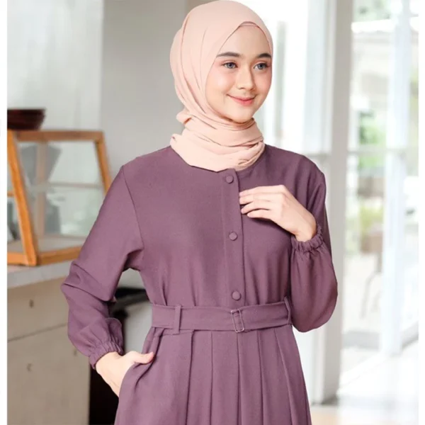 MSR62 CLOTHING - Gamis Monna Dress Sandira Belt Busui Friendly Syar'i Muslimah