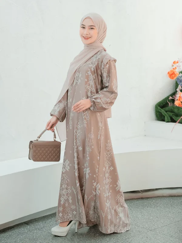 Gamis Dress Terbaru 2024 Busui Size S - 3XL Jumbo Printing SHIRINZEIN Thalia - Image 4