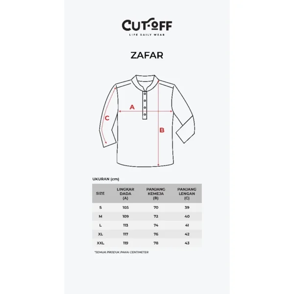 CUTOFF Zafar Kemeja Koko Rami Basic Polos Pria New Colors - Image 6