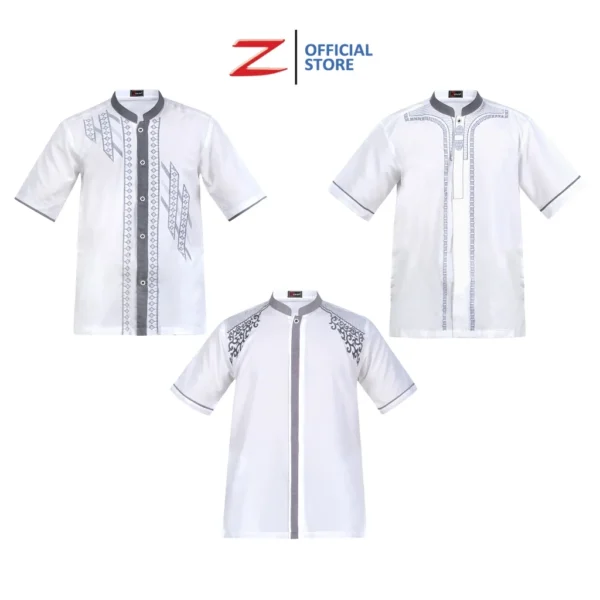 Zeintin - Baju Koko Pria Zeintin Lengan Pendek Fashion Pria Baju Pria Bahan Cotton Katun AT - Image 6