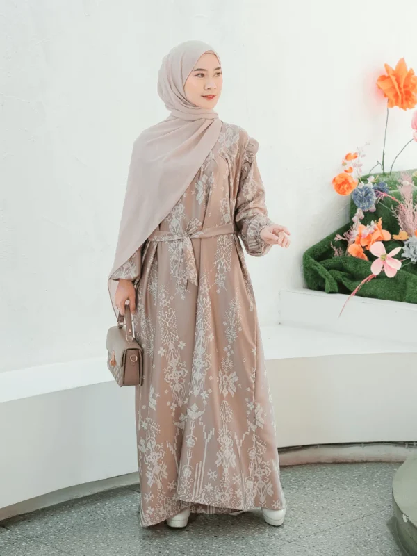 Gamis Dress Terbaru 2024 Busui Size S - 3XL Jumbo Printing SHIRINZEIN Thalia