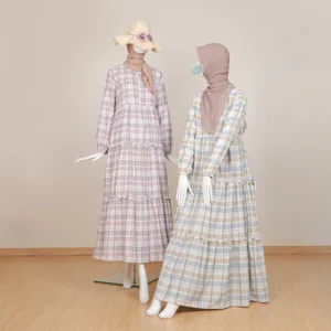 Le Khari Amasya Gamis Katun Oxford Gamis Busui Size S – XL