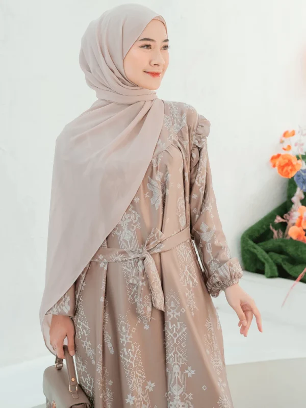 Gamis Dress Terbaru 2024 Busui Size S - 3XL Jumbo Printing SHIRINZEIN Thalia - Image 7