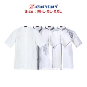 Zeintin – Baju Koko Pria Zeintin Lengan Pendek Fashion Pria Baju Pria Bahan Cotton Katun AT