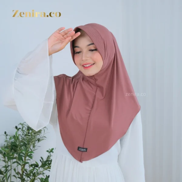 Zenira Official | Jilbab Instan Jersey Hijab Bergo Alisha Up To Jumbo - Image 3